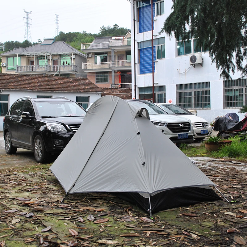 Imagem -05 - Tenda de Mochila Ultraleve Alumínio Pólos Leve Pessoa Barraca de Acampamento Camadas Duplas 20d Nylon Tenda para Pesca