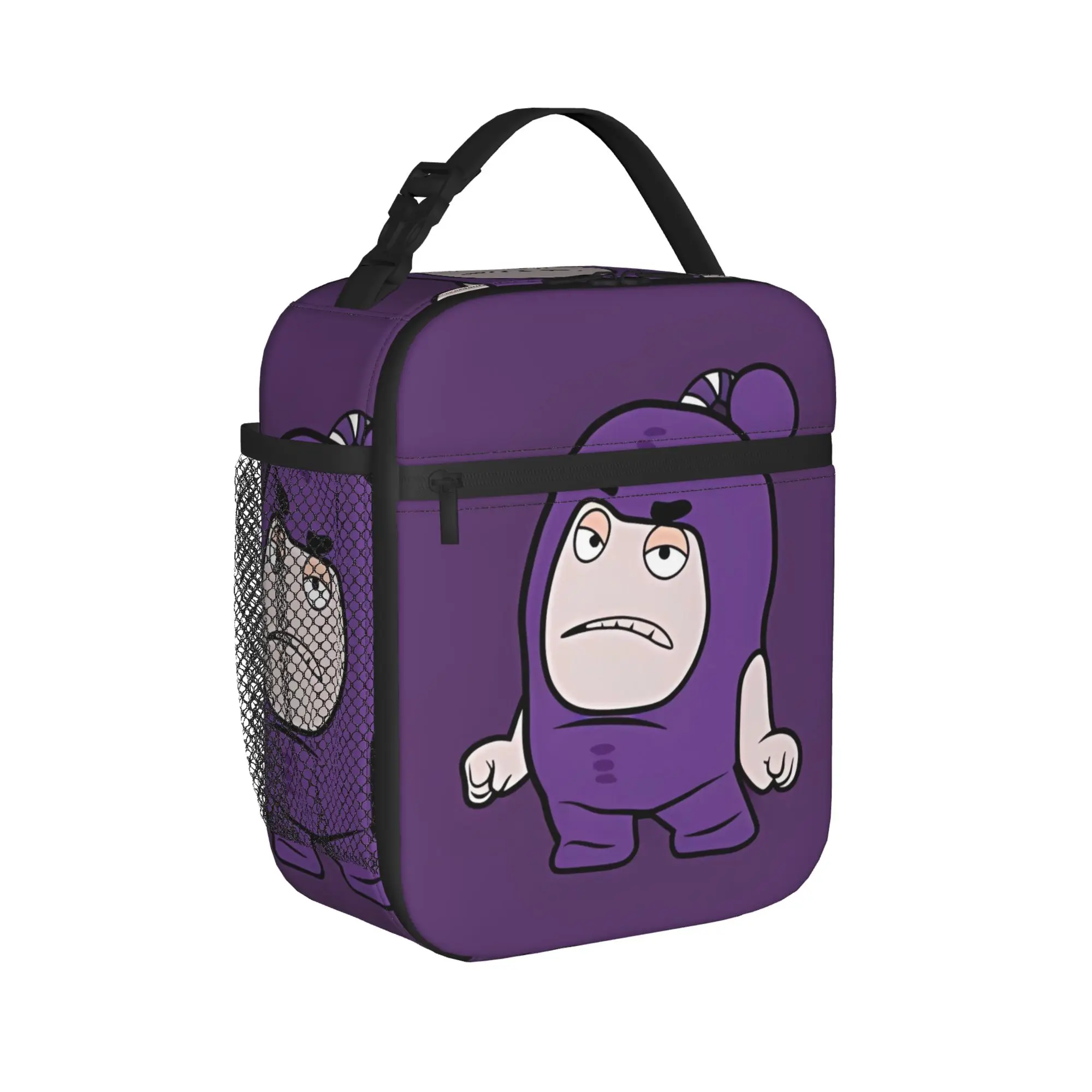 Oddbodes Cartoon Lunch Bag  Portable Lunch Box Men Picnic Custom Cooler Bag Funny Oxford Thermal Tote Handbags