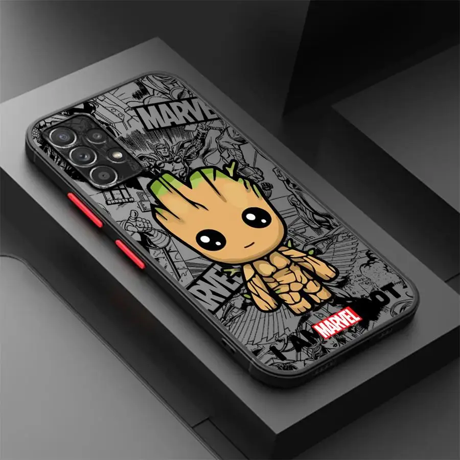 Case for Samsung Galaxy A55 5G A52 A54 A53 A51 A25 A24 A23 A35 A34 A33 A32 A16 A15 A14 Phone Cover Marvel Deadpool Groot - náhled 5