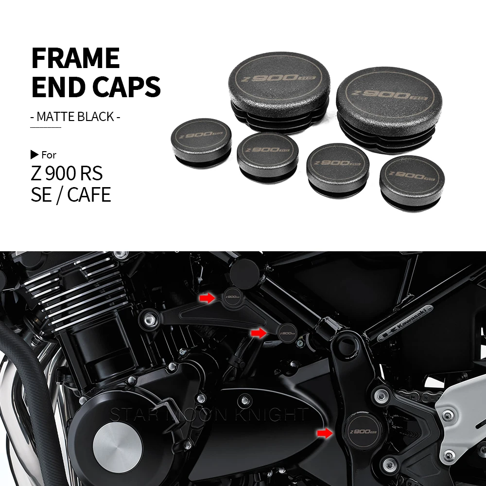 Motorcycle Accessories Frame End Caps Frame Hole Cover Caps Plug Decorative For Kawasaki Z900RS Z 900 RS SE Cafe 2017 - 2022