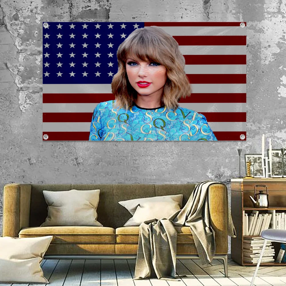 USA Flag Pride T-taylor Flag Flag to Hang Flags for Rooms Banner Flags for Bedrooms S-swift Outdoor Decor Room Aesthetic Funny