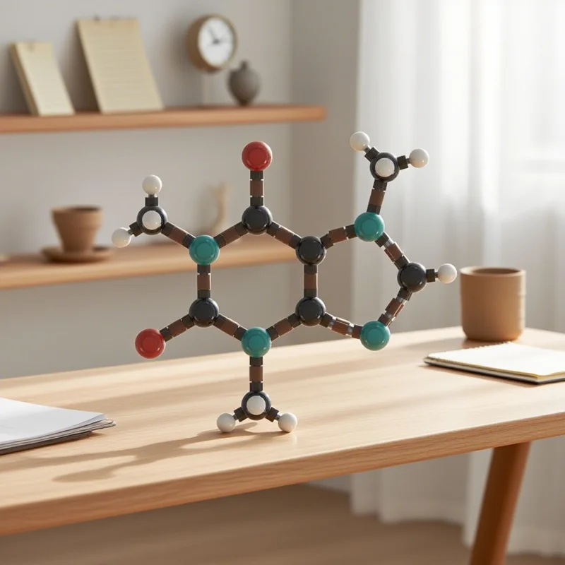 

103 шт. MOC, обучающая математическая химия, модель кофеина, строительные блоки, архитектура, рождественский подарок, образовательные игрушки, идея, кирпич для детей