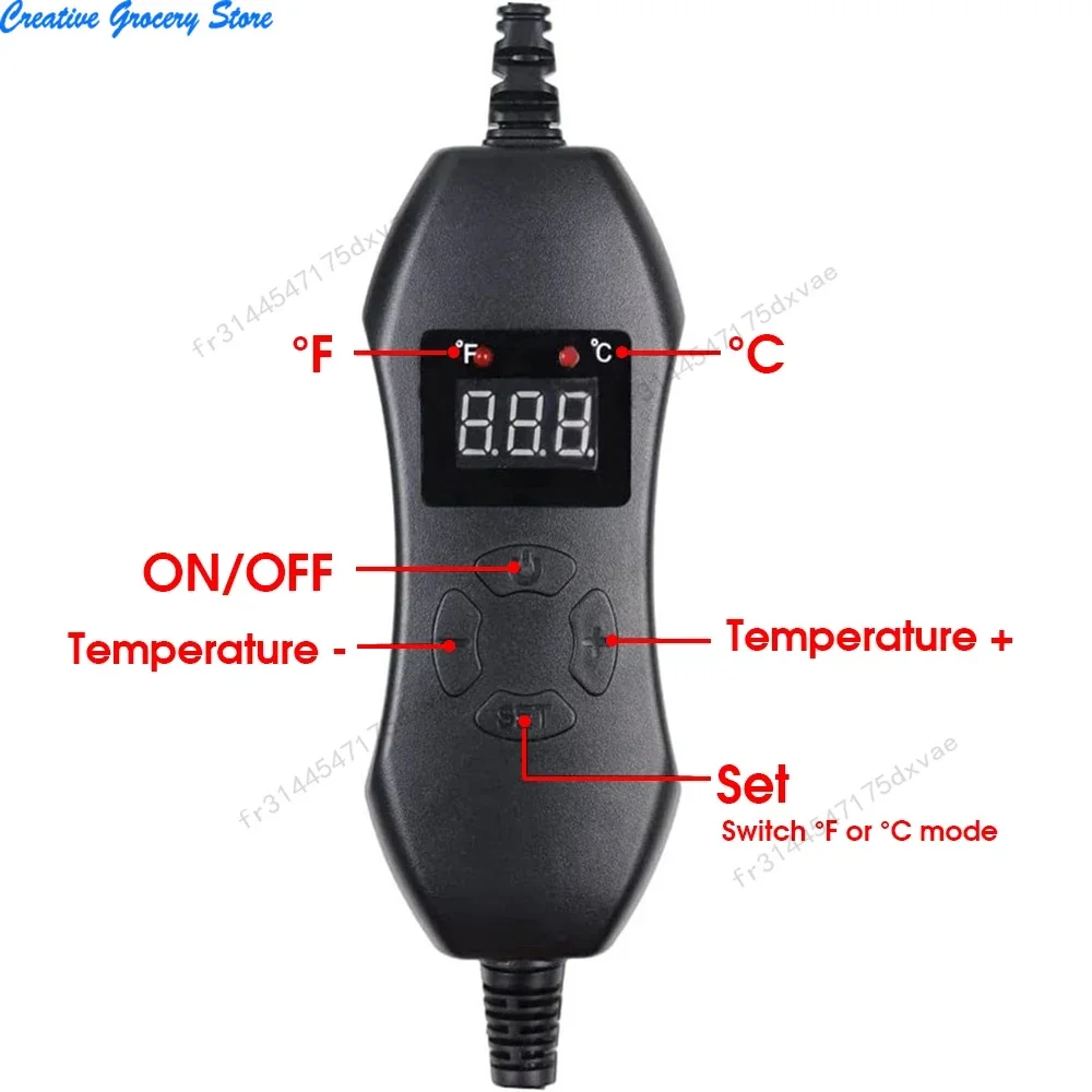 50W EU Thermostat réglable semis tapis chauffant plantes pépinière coussin chaud pour intérieur graine démarreur Germination grandir chaleur