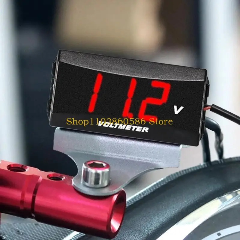 242A Battery Voltage Monitor Voltage Meter Gauge LED Digital Voltmeter DC12-80V Waterproof Voltmeter