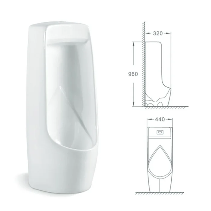 # BF33210 Modern Ceramic Sensor-Activated Gravity Flushing System Eco-Friendly Easy Clean Features Wall-Mounted For Water