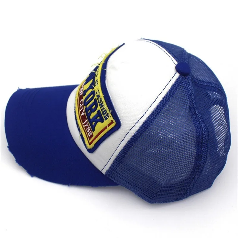 NEWYORK Mesh Baseball Cap For Men Women Summer Breathable Mens Caps And Hats Casquette Homme Gorra Hip Hop Trucker Hat Snap Back 3