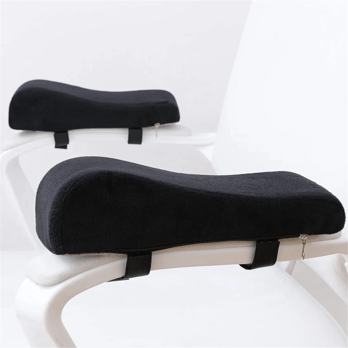 Cojines de reposabrazos ergonómicos para silla, alivio de presión con espuma viscoelástica, almohadillas para reposabrazos, Juego de 2 piezas