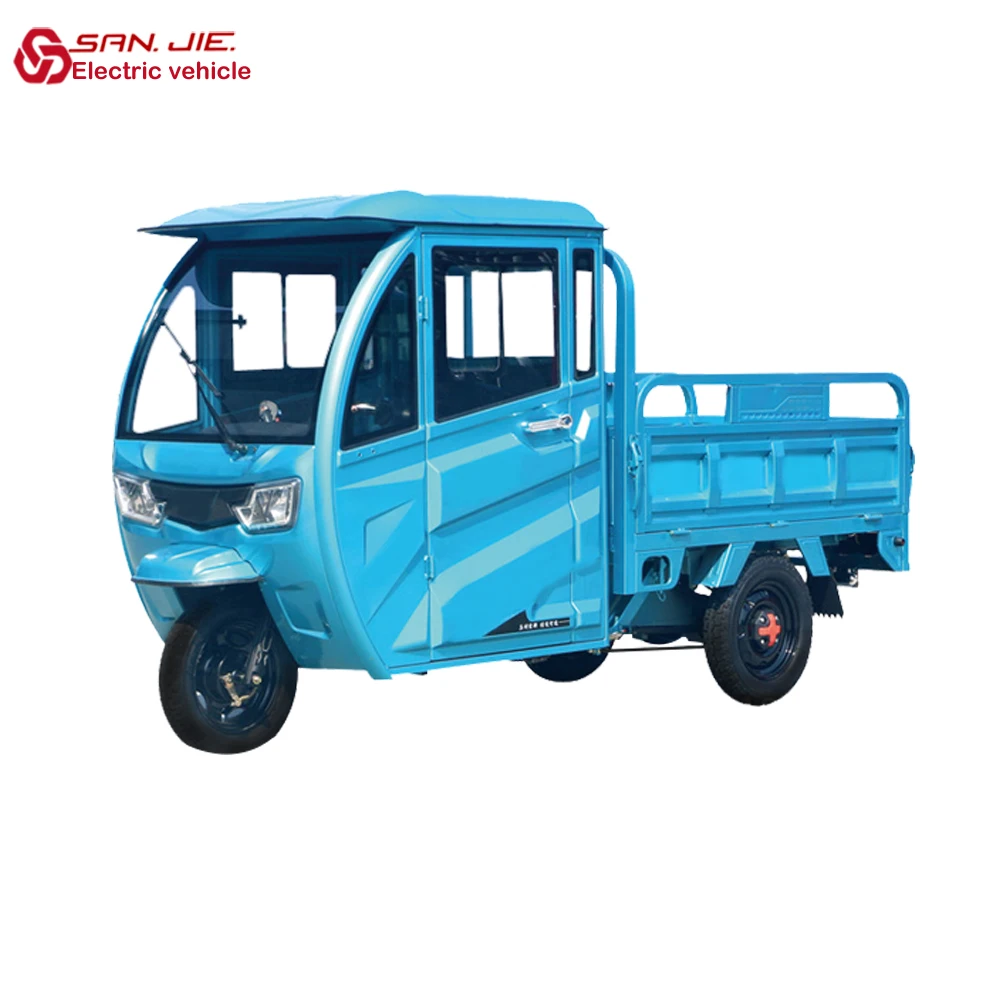 150cm Cargo Compartment Tricycle With Cab Wholesaler Adults 3 Wheel Car Cargo Electric Chinese Fat Tire Electric Tricycle