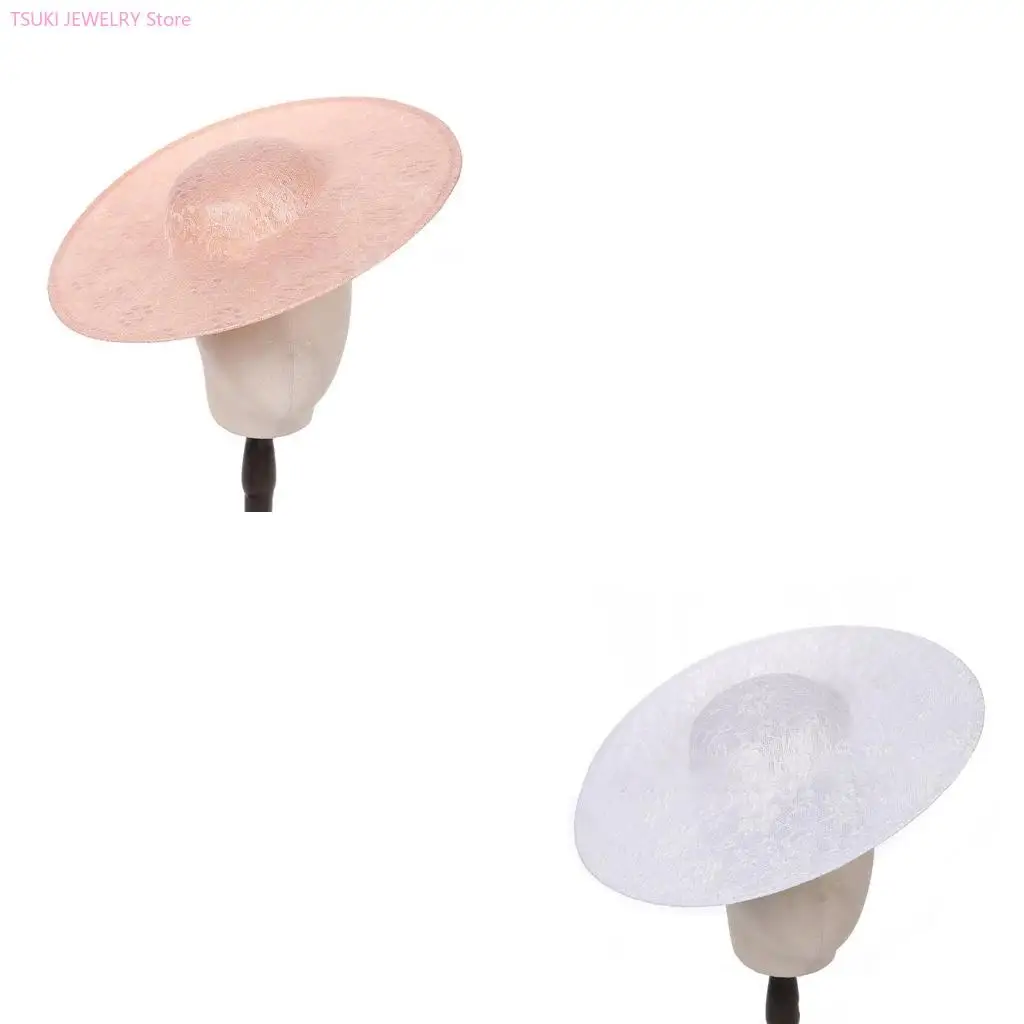 

62KE Round Hat Base Teaparty Bonnet Hat Base Headpieces Hat Base Handmade Accessory Horseracing Hat Round Hat Base