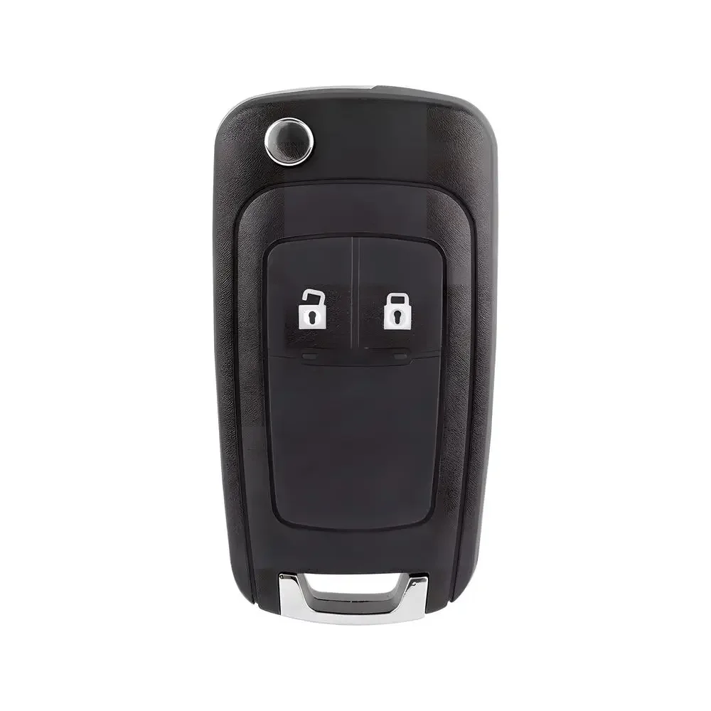 Hochwertiges faltbares Schlüsselgehäuse für Opel Insignia, Astra J, Zafira, Corsa E, Meriva, Adam & Vauxhall – 3‑Tasten Klapp‑Fernbedienung mit ungeschnittener Metallklinge, Keyless‑Entry, robustem ABS‑Kunststoff, stil – Detail 4