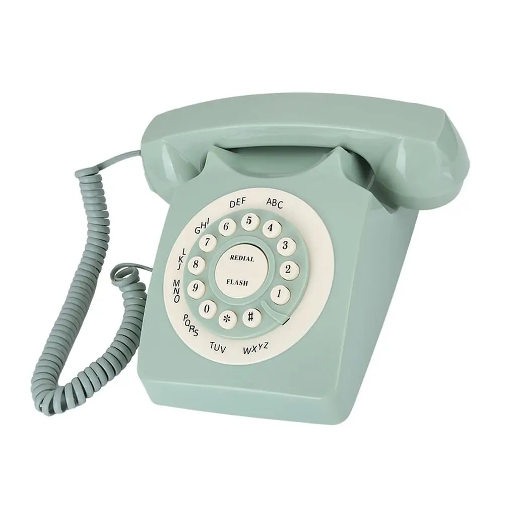 Wired Phones Button Type Upgraded Structure Corded Telephone Touch Dial Design Antique Vintage Landline Household Office Hotel