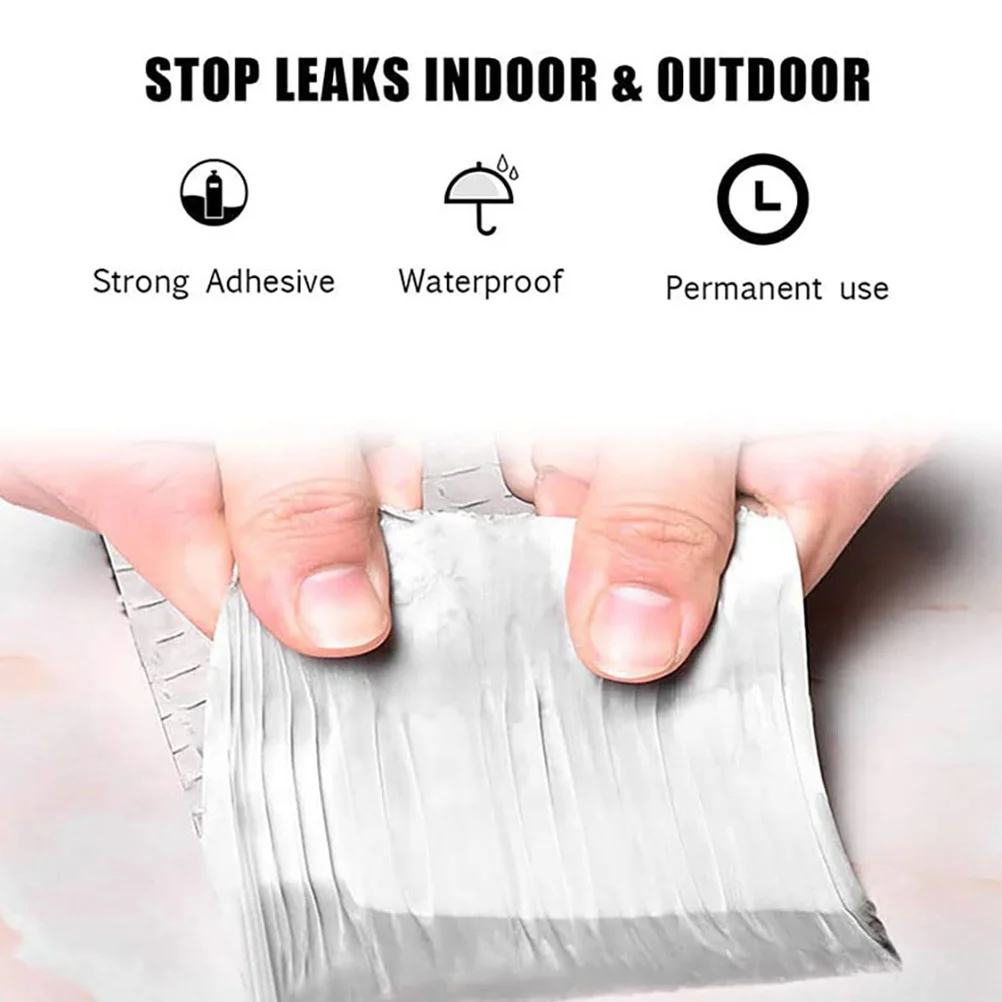 

2 Rolls Super Waterproof Tape Aluminum Foil Sealing Butyl Gutter Sealant Rain Gutters Roof Leak Exhaust Window Wall