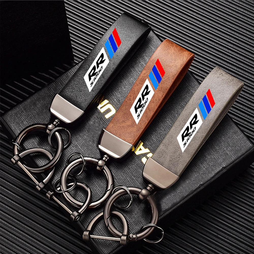 High-Grade Leather Motorcycle Keychain Holder Keyring Accessories For BMW S1000RR S 1000RR 2017 2020 2021 2022