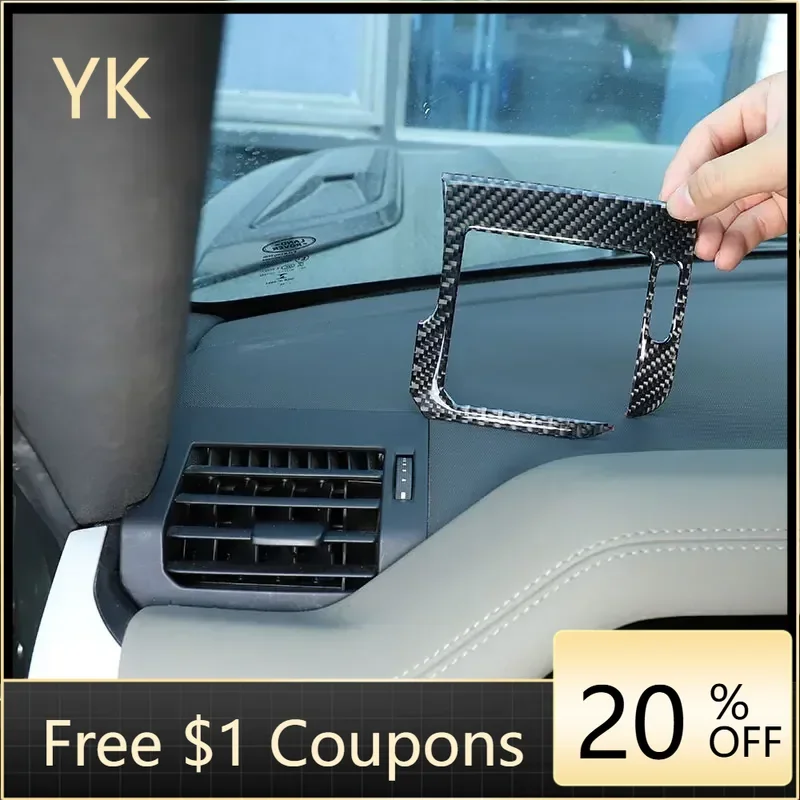 

Для Land Rover Defender 90 110 130 20-25 Мягкое углеродное волокно Автомобильный кондиционер с обеих сторон Выходная крышка Накладка Наклейка Аксессуары