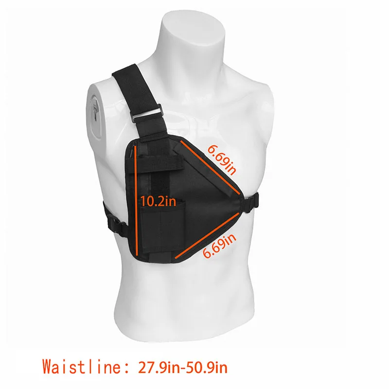 Functional Tactical Chest Bags Fashion Bullet Hip Hop Vest Streetwear Bags Waist Pack Unisex Chest Rig Bag Phone Pack Kanye West