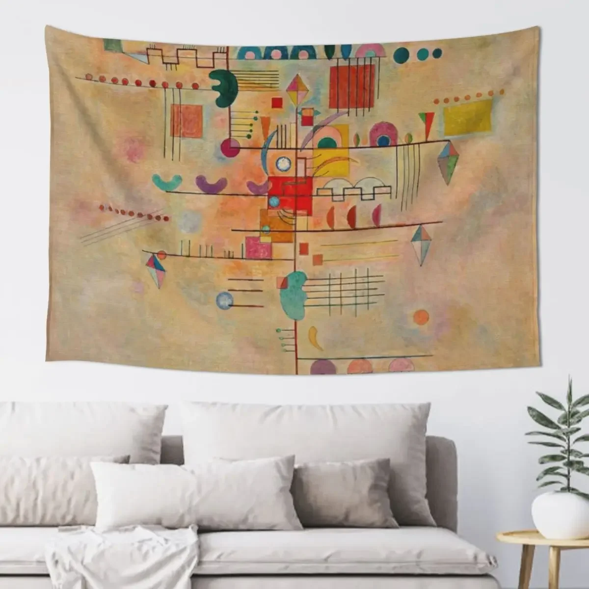 

Kandinsky - Graceful Ascent, popular painting Tapestry House Decorations Wall Hanging Wall Tapestry