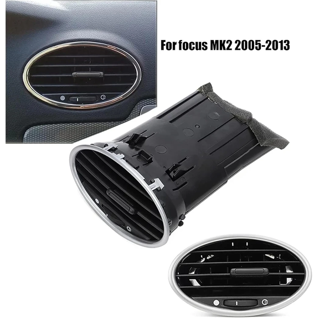 Salida de aire acondicionado central para salpicadero de coche, salida de ventilación para Ford Focus MK2 2005-2013, 1 unidad/2 piezas