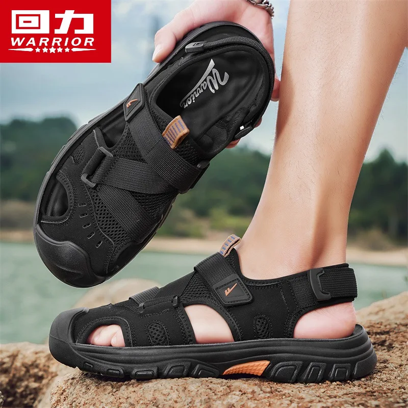 

Мужские сандалии Huili, новинка лета 2025 года, универсальная спортивная повседневная обувь, уличная дышащая обувь с сеткой для пешего туризма, альпинизма