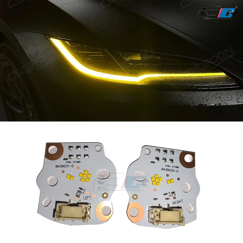 

Обновление фар желтый/синий/ледяной/синий/красный дневные ходовые огни DRL светодиодные панели для Tesla Model 3 2024