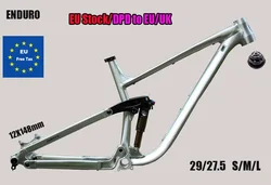 Aluminum Alloy MTB Frame, Bicycle Enduro, Full Suspension Boost, 148x12mm, 29/27.5ER, 4 Links MTB Soft Tail, DH AM ,EU Stock,DPD