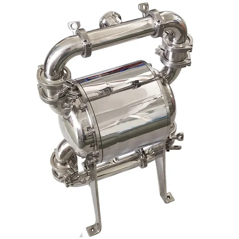 Food Gr Stainls Steel 04 L Pneumatic Diaphra Sanitary Transfer Pump Paste