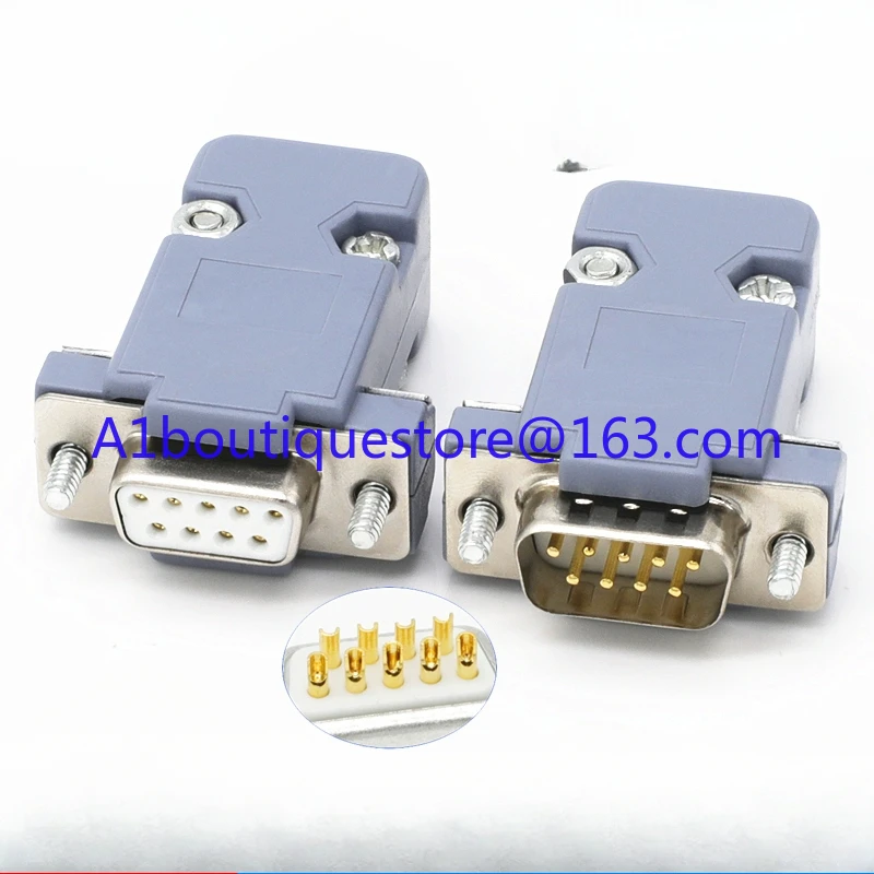 

2 rows of 9-pin DB9 connector RS232/485 connector, serial port PLC connector male and female plug