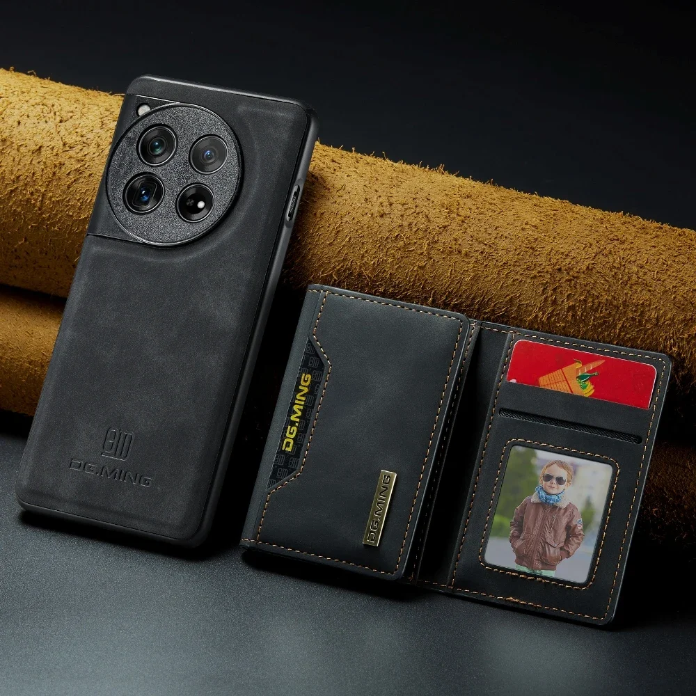 Removable Wallet Card Case Magnetic Leather Phone Cover for OnePlus 13/12/11/10 Pro/9RT/9 Pro/Ace/Nord 2/N20/N200