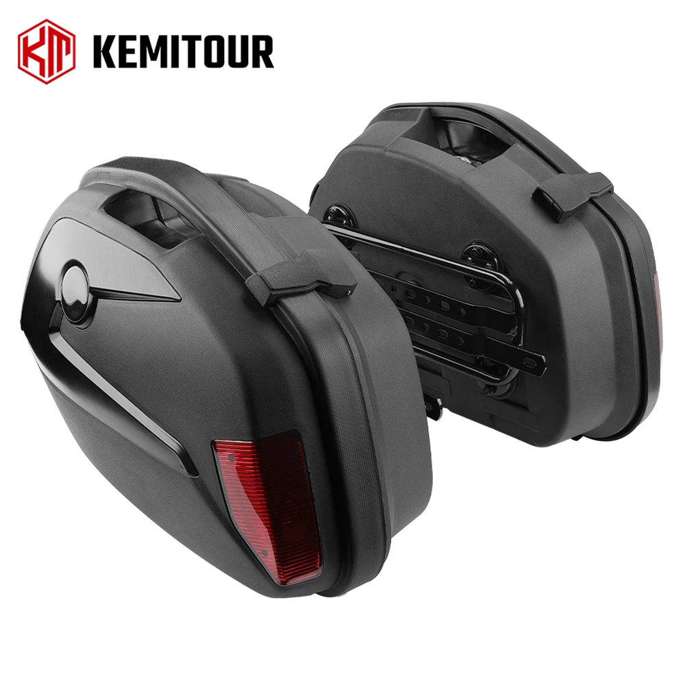 

Motorcycle Hard Saddlebag Rear Tail Trunk Box Universal ABS Storage Case for BMW R1200GS for Suzuki GSXS1000 for Honda CBR500R