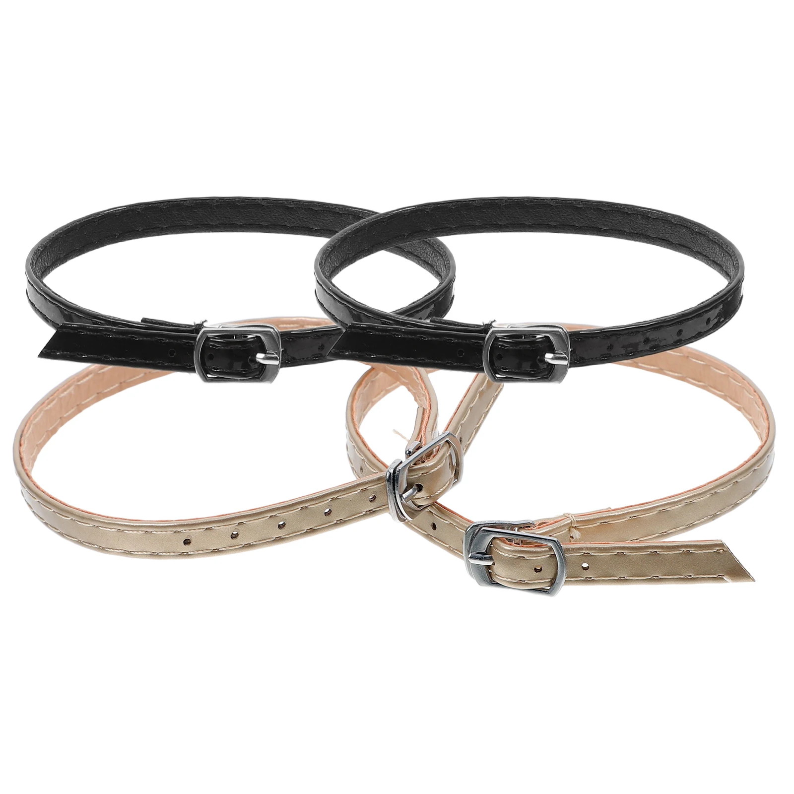 

1pcs 2 Pairs Black High Heel Straps Fixing Buckle Detachable Replacement Ankle Straps Women Accessories Daily Use Shoe Band