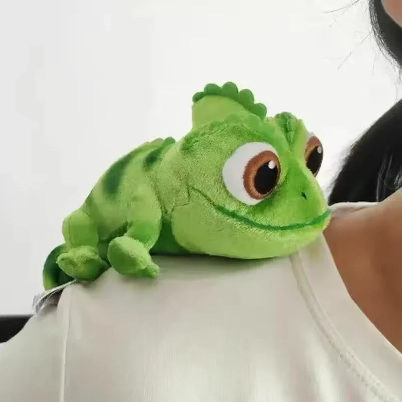 Pascal Rapunzel Chameleon Plush Dolls 15cm Pascal Stuffed Animals Plush Doll Pascal Rapunzel Shoulder Plush Toys Kids Gif