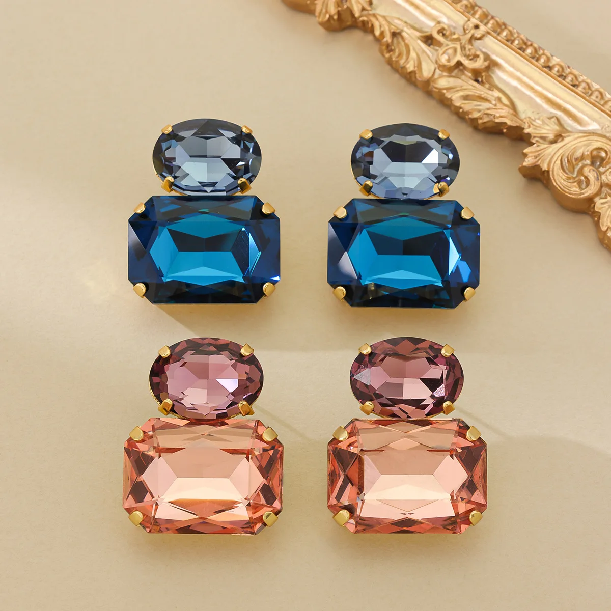 Simple and Stylish Ultra Shiny Elegant Earrings for Socialites with High-end Feel and Versatile Design