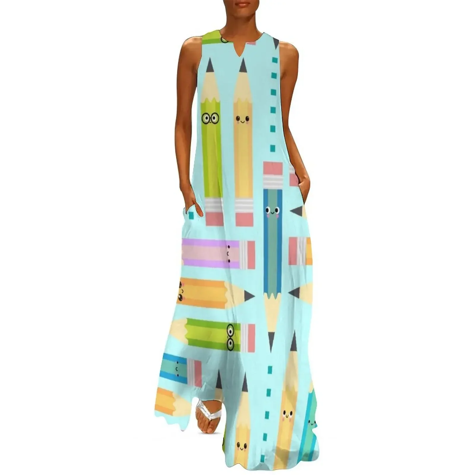 

Happy Pencils Long Dress dresses for women 2025 Casual dresses wedding dresses for woman Dress