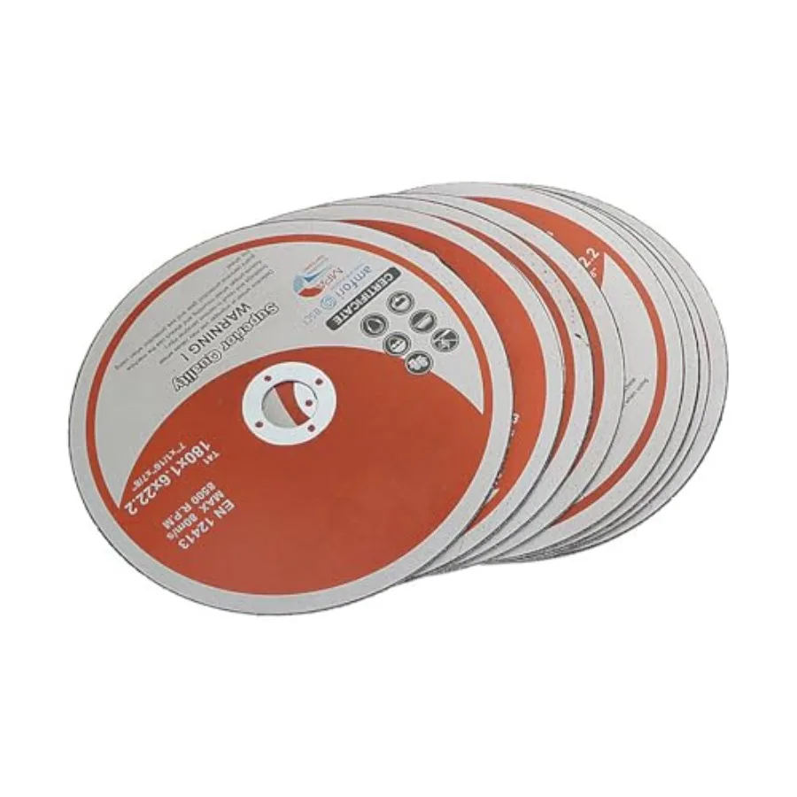 

100-Pack Ultra Thin Cut-Off Wheels 7x1/16x7/8 Metal and Stainless Steel Cutting Discs for Precision Cutting Applications Silver