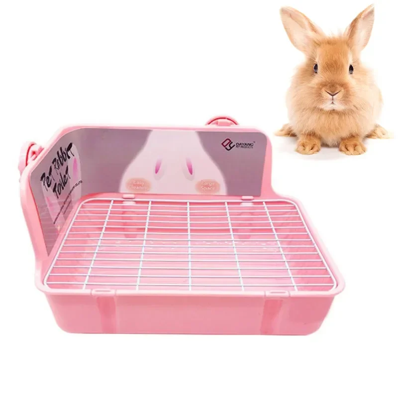 Hamster Cat Rabbit Toilet Pet Litter Corner Trays Indoor Clean Guinea Pig Potty Small Training Defecation Small Animal Toilet