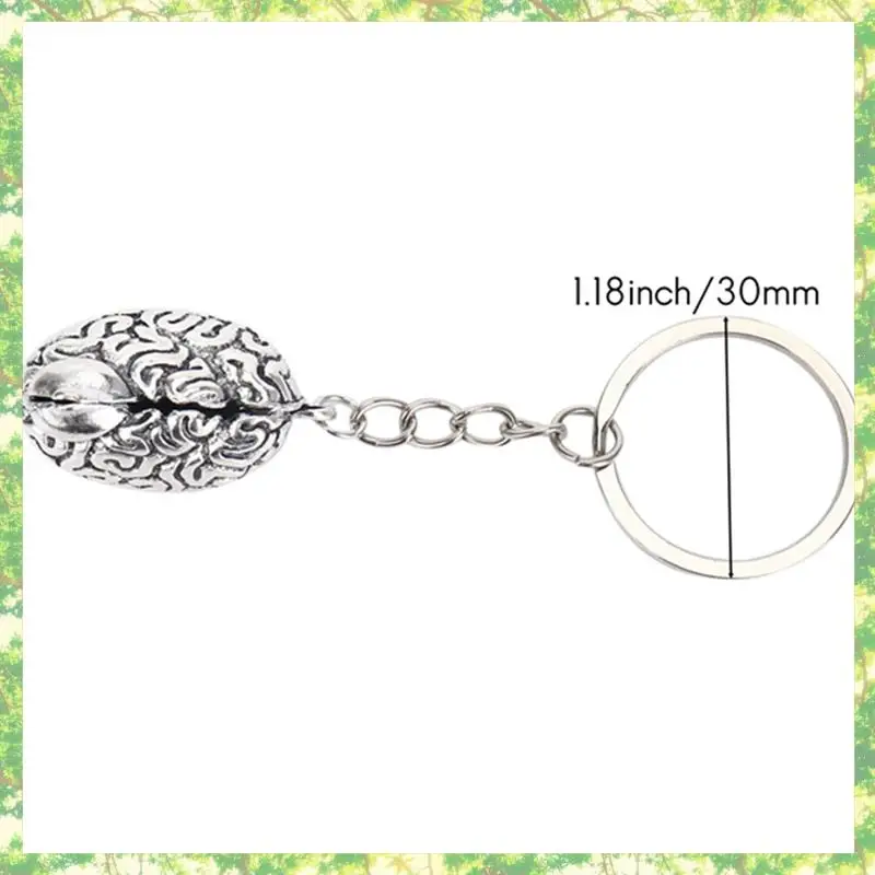 Smart-3X سلسلة المفاتيح الدماغ سبيكة الذكية الدماغ الذكاء حلقة رئيسية فوب سلسلة الطب الإنسان