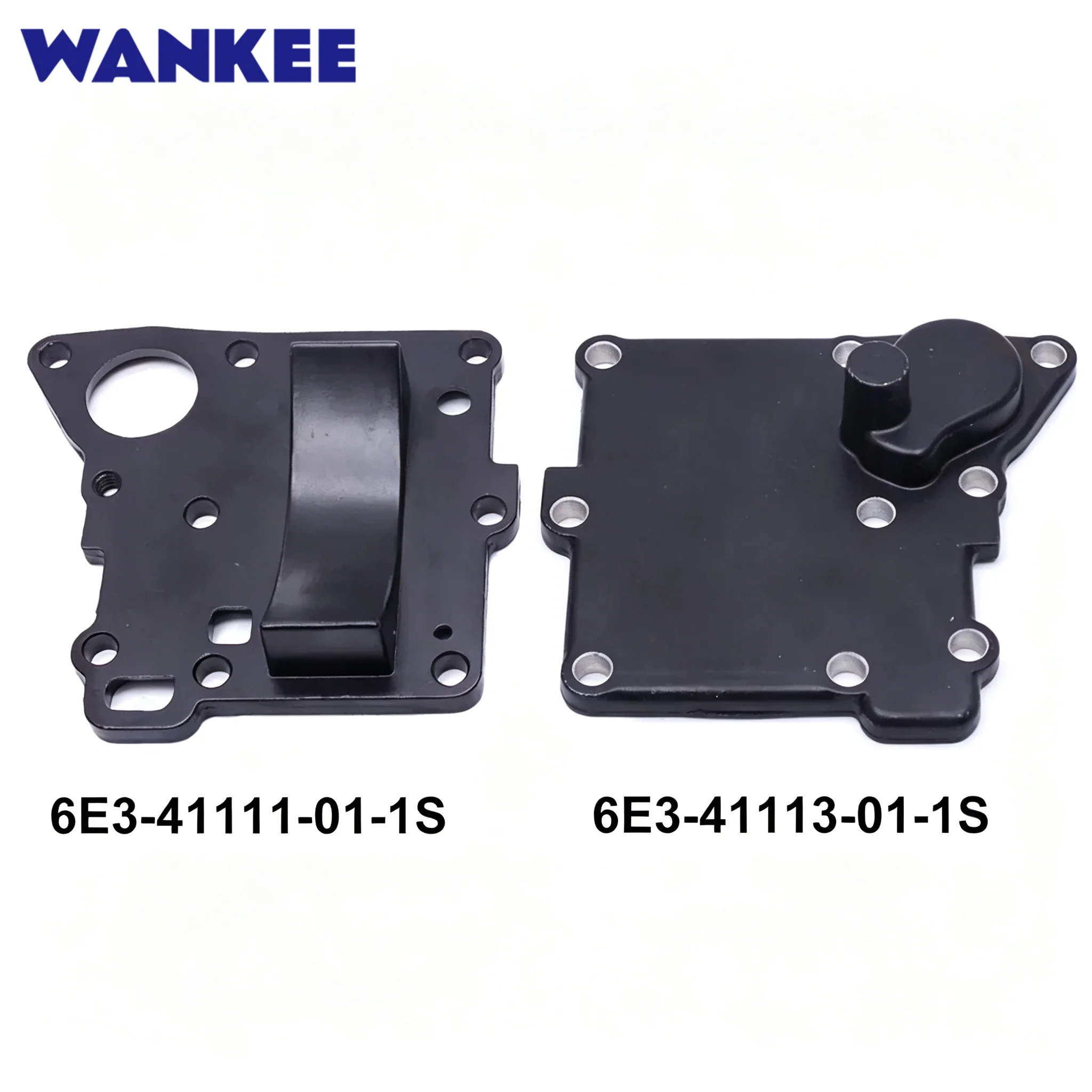 Exhaust Inner Cover 6E3-41111-01-1S & Exhaust Outter Cover 6E3-41113-01-1S For Yamaha Seapro 5HP 2T Outboard Parts Cylinder