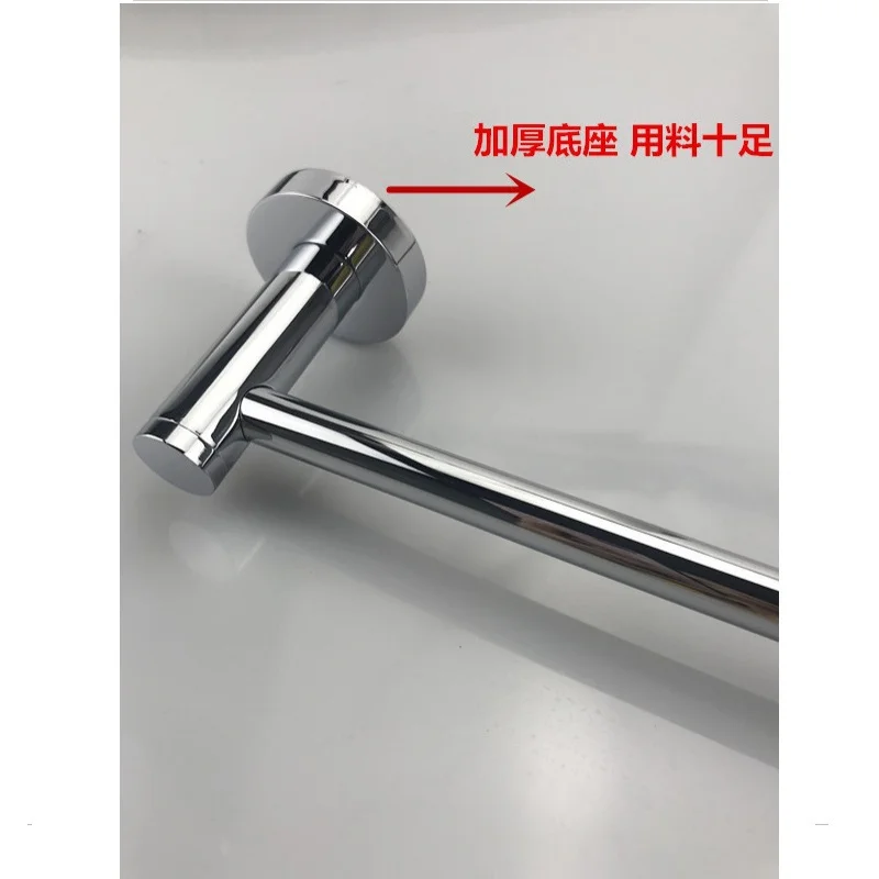 304 Stainless Steel Single-Rod Towel Rack Chrome Towel Bar Wall Mounted Towels Rack Bathroom Hardware Accessories