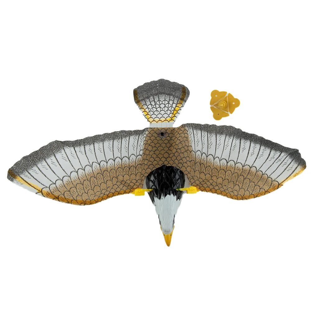 Electric Fake Flying Hawk Decoy Bird Deterrent Devices Scare Birds Pigeon Away For Garden Yard Bird Repellent Eagle