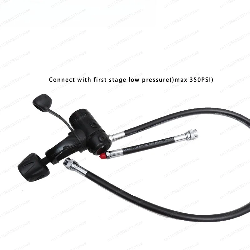 Scuba Diving Low Pressure LP Hose Dive Regulator 1ST Stage Pressure for Diver Outdoor Sport Inflator Hose Standard BCD Dry Suit