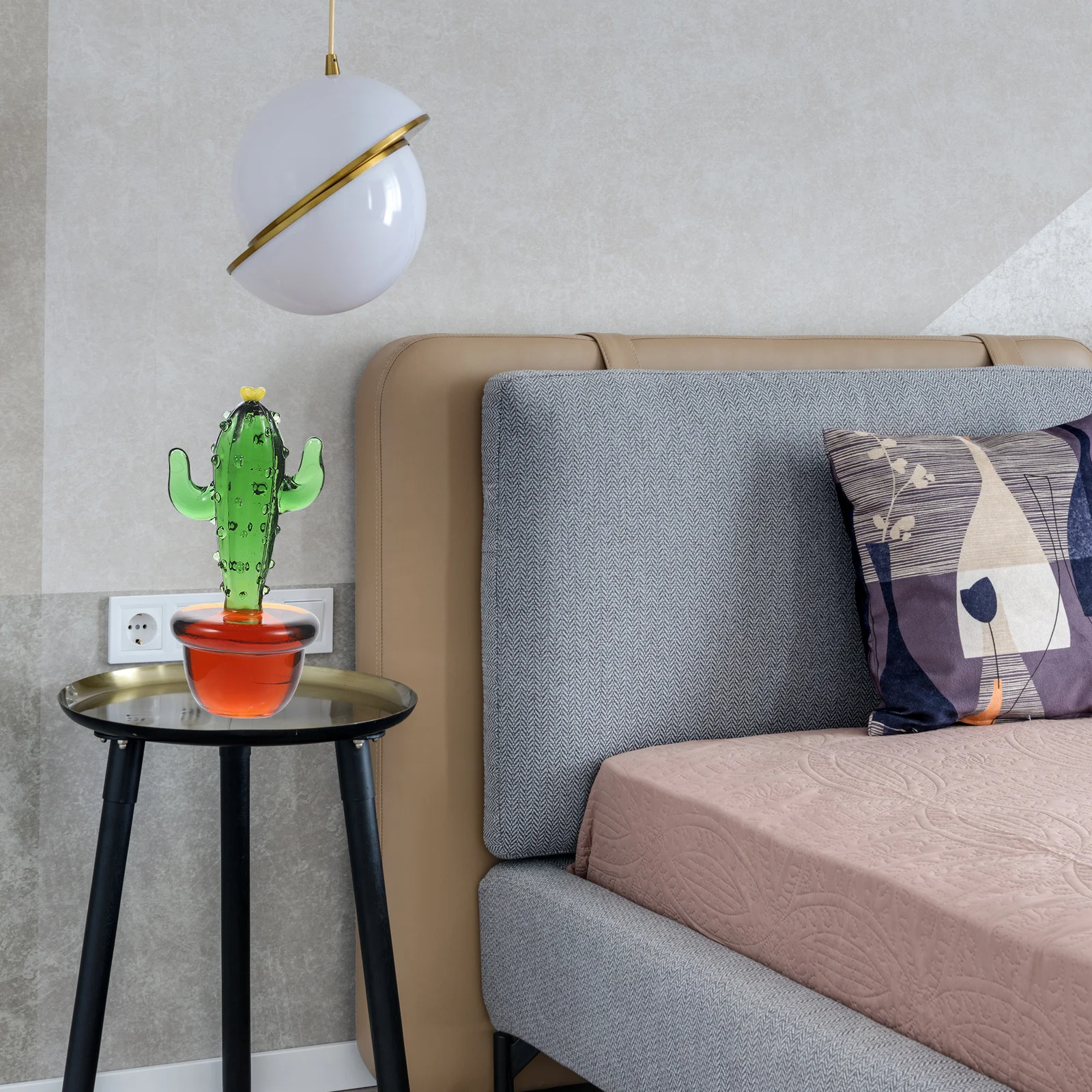 ديكور صبار زجاجي للمنزل والمكتب والسيارة الداخلية ونافذة سطح المكتب وعرض زينة نباتية صغيرة على طراز المزرعة الحديثة #5