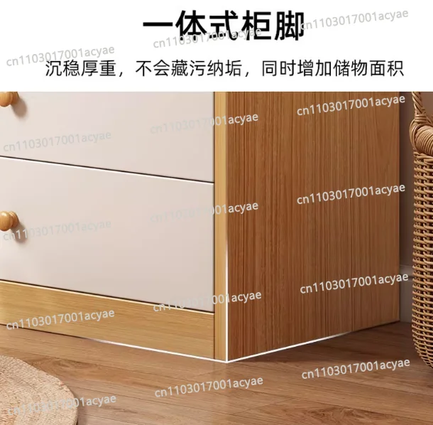 Large Capacity 5-Drawer Chest Unit - Floor Standing with Removable Dust-Proof Cover for Versatile Storage in Bedrooms, Closets