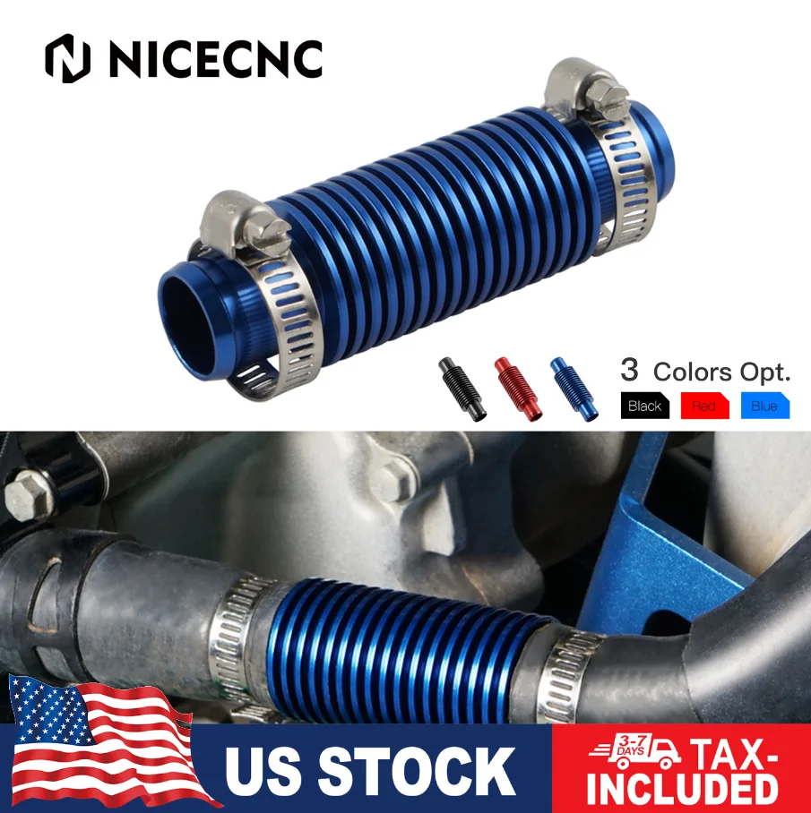 

ATV For Yamaha Raptor Rhino Grizzly 700 660 In Line Super Water Cooler Fits 0.76" Inside Diameter Hose Honda Suzuki Accessories