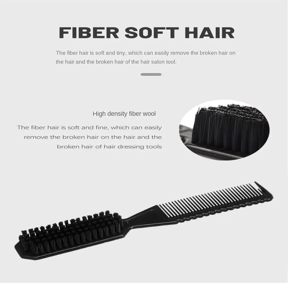 Vintage Double-sided Comb Small Size Comfortable Bristle 2-in-1 Styling Comb Half Tooth Design Shave Beard Multi-functional Comb
