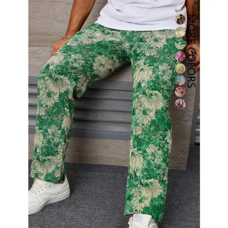 

New U 647 Men's Casual Pants High Waist Straight Leg Paratrooper Sle Neutral Fit Other Material 00% Winter Collection