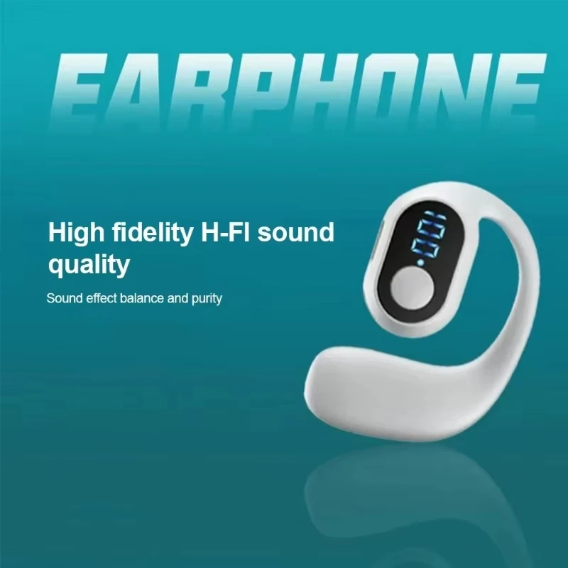 Headphone Bluetooth 5.3  TWS Wireless Ear Hook Earphone HiFi Stereo Noise Reduction Headset Waterproof Earbud for Huawi Xiami