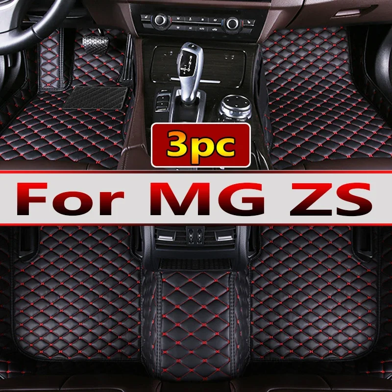 Non-hybrid Car Mats For MG ZS EV 2023 2024 Waterproof Floor Push Button handbrake Accessories