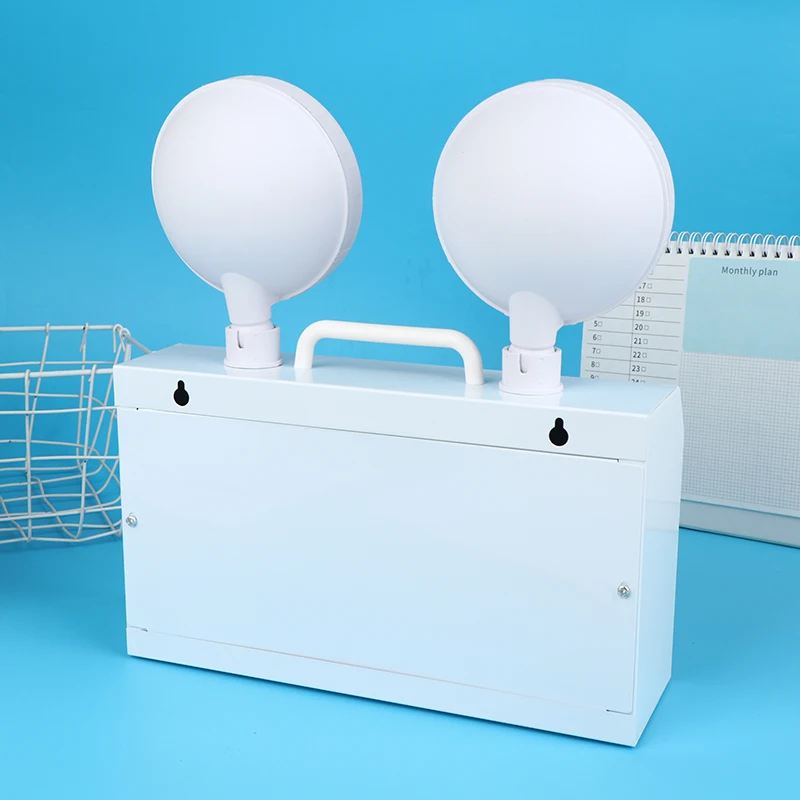 مزدوج الرأس Led أضواء الطوارئ النار IP30 تخزين الطاقة الطاقة طويلة الأمد السيارات على الحائط الممر الممر مؤشر الضوء