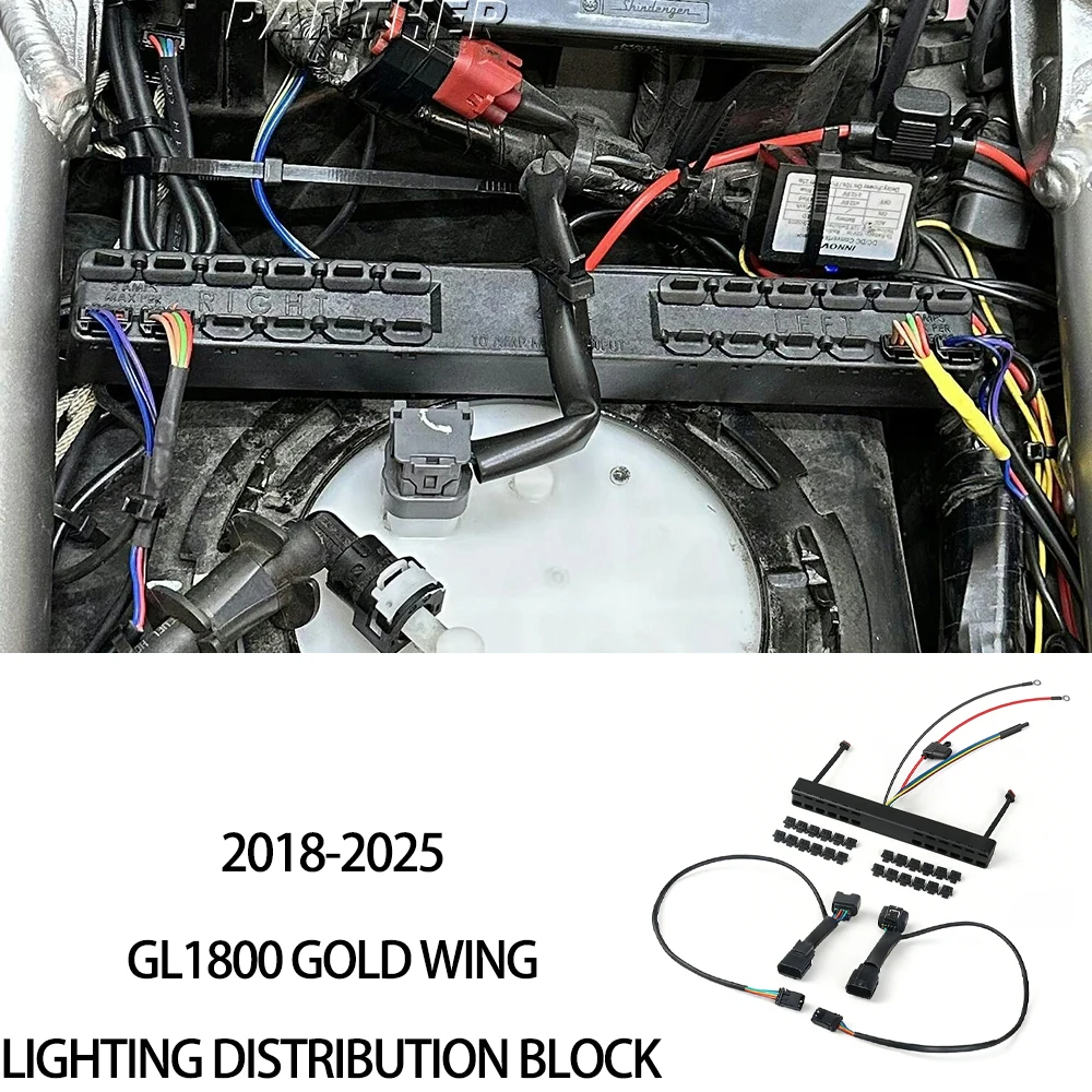 

Motorcycle Accessories Lighting Distribution Block Modified Parts FOR Honda GL1800 Gold Wing 2018-2025 2024 2023