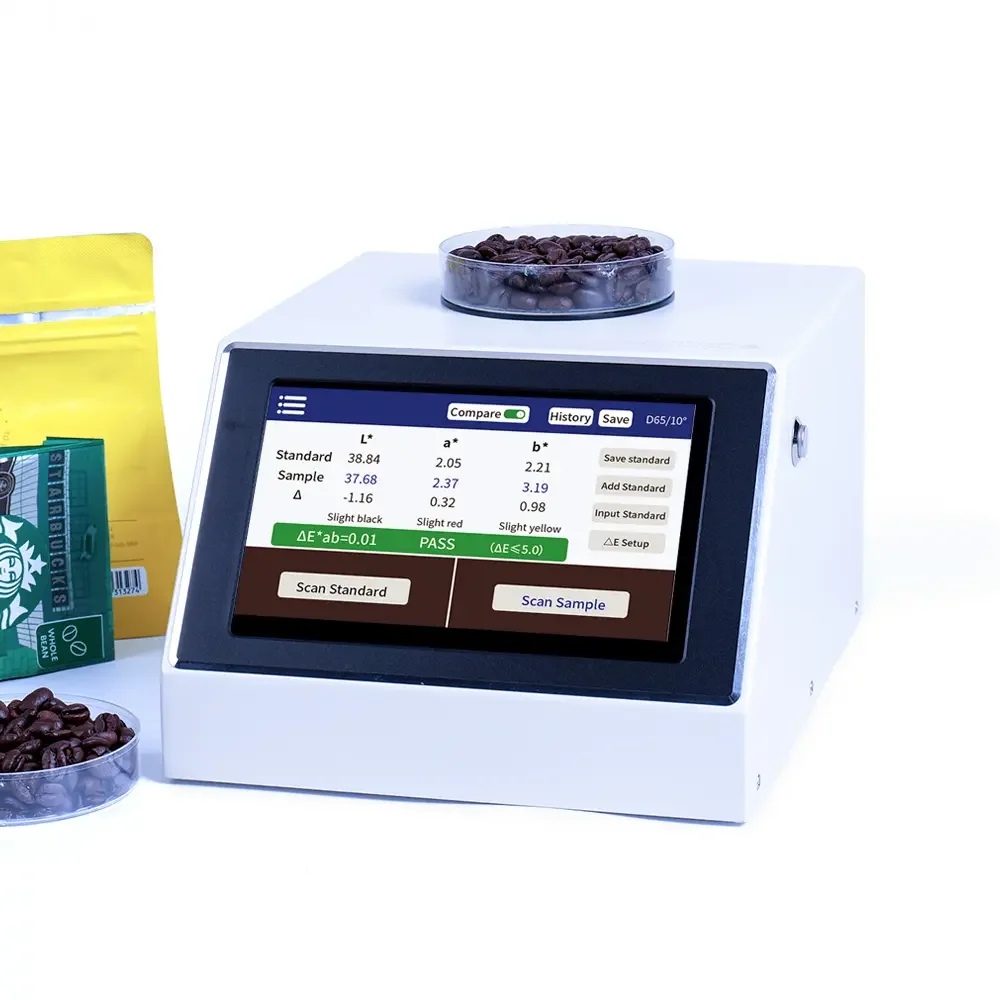 

LS177C Coffee Bean Colorimeter Color Difference Comparison Tester with Touch Screen Connect with PC