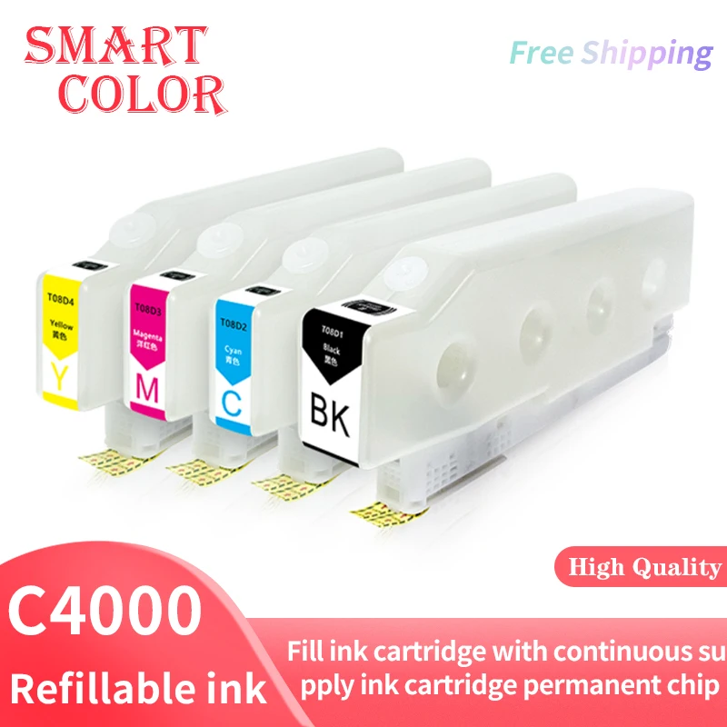 C4000 C5000 C6000 Navulbare Inktcartridge Voor Epson Vul Inktcartridge Met Permanente Chip Voor Continue Toevoer Van Inktcartridges